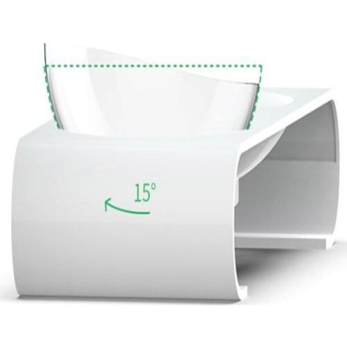 Explosion cat bowl protection cervical spine oblique mouth pet bowl cat pet double bowl food bowl food bowl