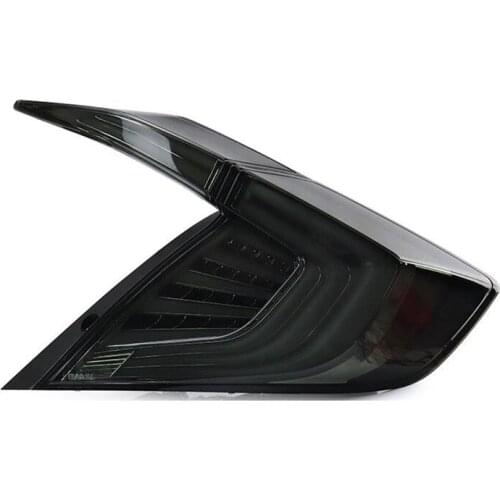 For Honda Tenth Generation Civic Tail Light Assembly Modification LED Streamer Turn Brake Light Blackened Car Dragon Scale Rear