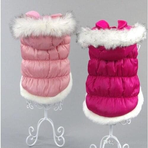 Cotton Padded Winter Dog Jacket Warm Pet Clothes Puppy Hoodie Coat Clothing for Small Dogs Apparel Chihuahua Yorkie Outfit