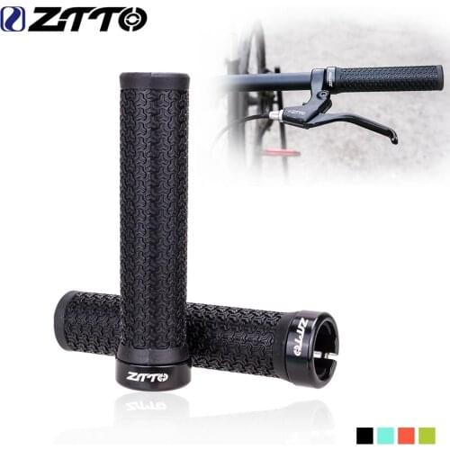 ZTTO 1 Pair MTB Bike Grips Anti-Slip Handlebar Grips Durable Shock-Proof Rubber Fixed Gear Road Bicycle Grip Bike cycling Parts