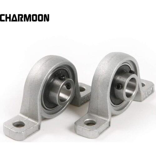 2pcs Zinc Alloy Diameter 8mm 10mm 12mm Bore Ball Bearing Pillow Block Mounted Support KP08 KP000 KP001 For 3D printer parts