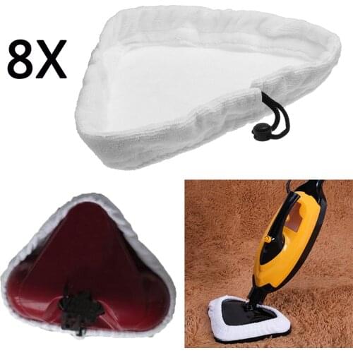 8-piece steam cleaner mop cloth mop pad change clothes microfiber washable cleaner household cleaning mop accessories