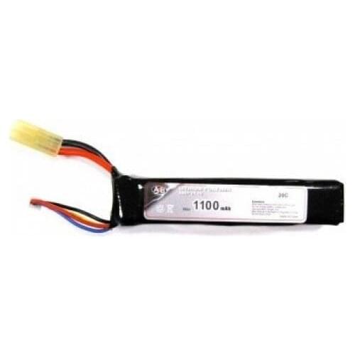 Battery airsoft li-po action battery 11v 1100 mha 15c tube football