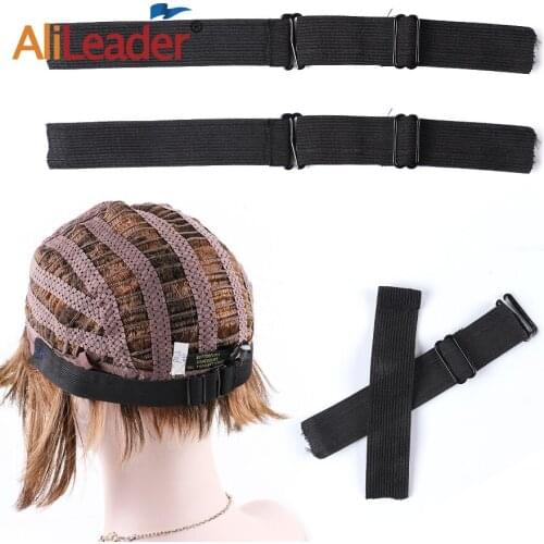 Alileader Hot Sale Wig Elastic Band Nylon Adjustable Wig Elastic Band Adjustable Metal Buckle Sewing Hair Net Elasticity Bands