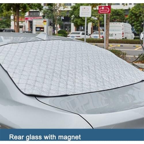 Car sunshades Winter Car snow shield magnetic Rear glass thickened rear windshield frost resistant and light-resistant