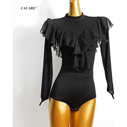 Bodysuit for Ballroom Dance Competition Dresses Waltz Tango Dance Dresses Standard Flamenco Wear Costume D0818 Body