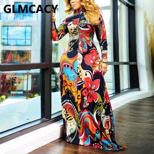 Long Sleeve Zipper Front Elegant Maxi Dress Evening Party Long Robes Dress