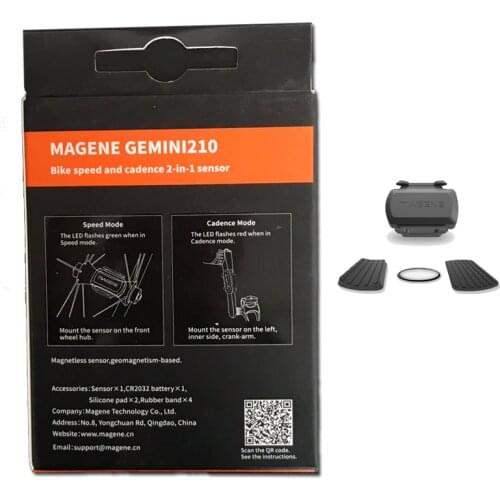 MAGENE Computer speedometer ANT+ Speed and Cadence Dual sensor bike speed and cadence ant+ Suitable for GARMIN iGPSPORT bryton