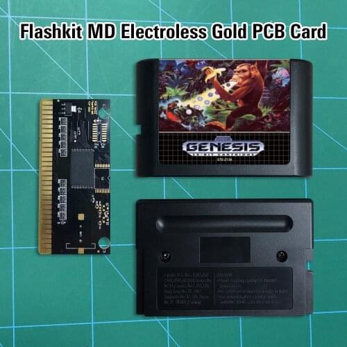 Toki Going Ape Spit - Flashkit MD Electroless Gold PCB Card 16 bit MD Games Cartridge For MegaDrive Genesis console