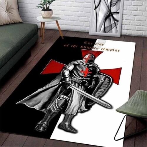 Knights Templar Area Rug 3D All Over Printed Non-slip Mat Dining Room Living Room Soft Bedroom Carpet 02