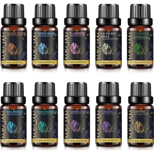 10ML Geranium Essential Oil Diffuser Pure Natural Tea Tree Essential Oils Citronella RosemaryLemongrass Chamomile Aroma Oil