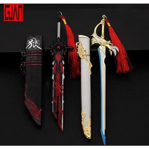 Alloy Sword Game Props Ornaments Weapon Model Peripheral Weapon Diluk Weapon Wolfs Last Wind Eagle Sword Metal Alloy Ornaments
