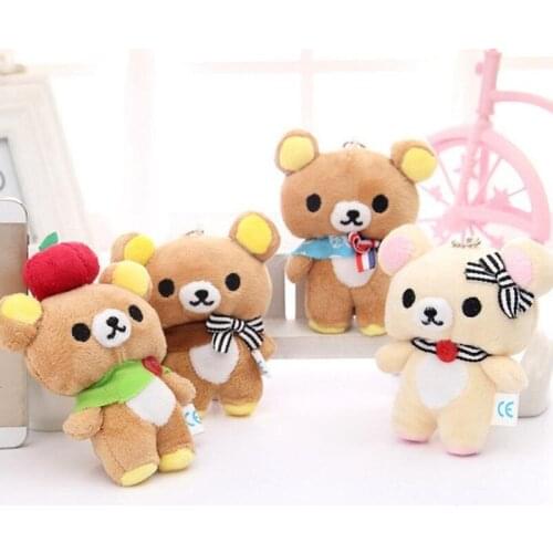 Cartoon Cute Jellyfish Plush Toys Small Pendant Key Chains Car Ornament Stuffed Animals Home Decoration Valentines Day Gifts