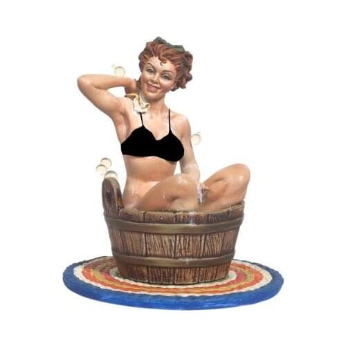 Resin Kits 1/22 Scale Bathing girl 80mm soldiers Resin Model DIY TOYS