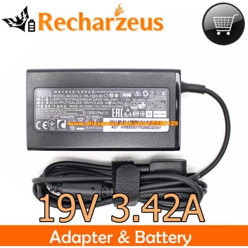 Genuine OEM PA-1650-86 PA-1650-69 Adapter 19V 3.42A PA-1700-02 PA-1650-02 For ACER TM5742 N17C4 ZC-606 EME644 A517-51G E5-774G