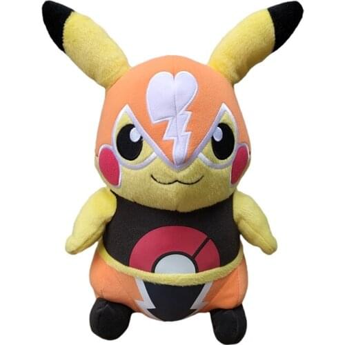 Pokemon Pikachu Wrestlers Cosplay Plush Toy Stuffed Dolls 30cm High quality Christmas Gifts For Children