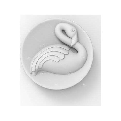 Silicone Mold DIY Handmade Soap Flamingo Mould Sugar Baking Chocolate Fragrance Film Molds Food Grade Molds Aroma Stone Moulds