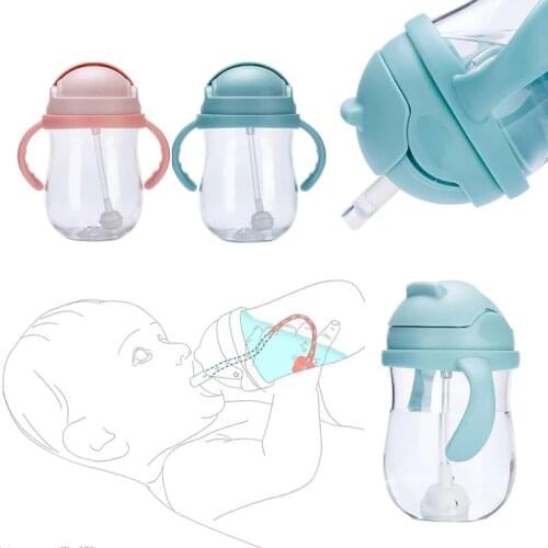 Silica Gel Feeding Kids Toddler Newborn Baby Drink Cups Water Bottles Kids Drinking Sippy A Cup with Straw Copo Infantil Drinker