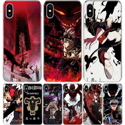 Black Clover Asta Anime Silicon Phone Case For Apple IPhone 11 12 Pro X XR XS Max 7 8 6 6S Plus 7G 6G 5S SE + Pattern Cover Coqu