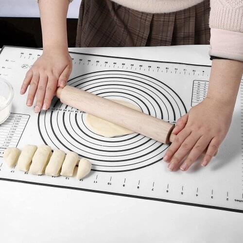 Silicone Kneading Dough Mat Baking Mat Kitchen Mutilfunction Non-stick Silicone Mat With Scale Baking Tool Kitchen Accessories