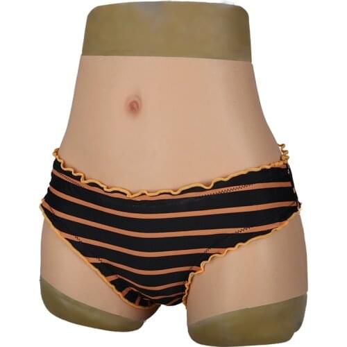 6G Upgrade Silicone Realistic Vagina Panties Shemale Crossdresser Pussy Pants Transgender Artificial Sex Fake Underwear Lift Hip