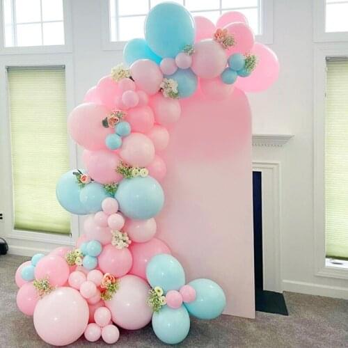 82pcs Light Pink Blue Macaron Balloons Garland Arch Kit Boy Or Girl Party Birthday Wedding Decorations Ballon Baby Shower Globos