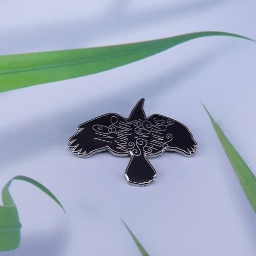 Six of crows lapel pin Grisha trilogy literature badge bGoth art decor