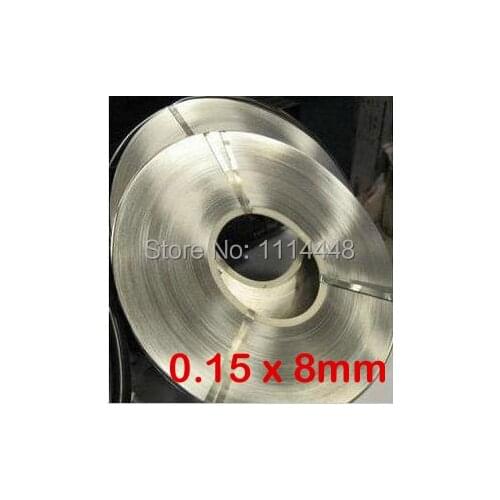 0.15 x 8mm 1kg Nickel Plated Steel Strap Strip Sheets for battery spot welding machine Welder Equipment 1kg