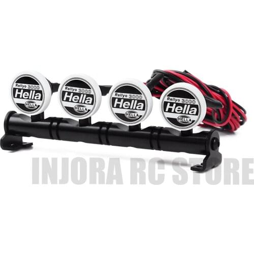 1PCS 102/127/147mm Bright LED Light Bar&Cover for RC Model Car Axial SCX10 90046 Traxxas TRX-4