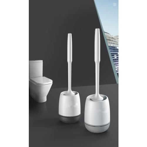 1PC Toilet Brush With Holder Silicone Long Handle Household Bathroom Cleaning Brush Wall Mounted Brushes for toilet QA 145