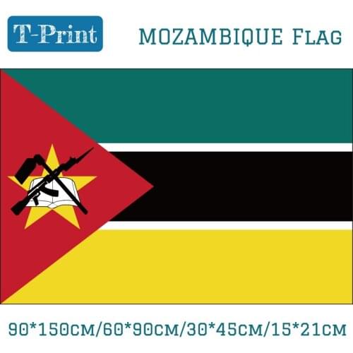 Car Flag 90*150cm/60*90cm/15*21cm Mozambique National Flag