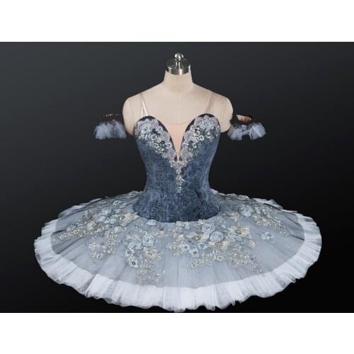 Adult Ballet Costumes Gray Skirt Cinderella Stage Wear For Ballet Performance Ballerina Tutus Kids Size Tutu For Test AT1212