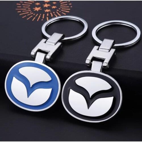 1PC Metal Car Emblem Keychain Key Chain Key Rings For Mazda 2 3 6 8 CX4 CX-5 CX-7 CX-9 CX-3 Atenza Auto Accessories For Gift