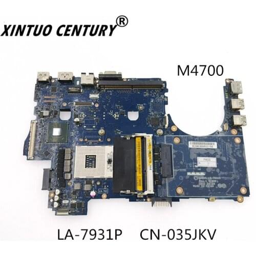 CN-035JKV 035JKV 35JKV LA-7931P Para DELL M4700 QAR00 Laptop Motherboard 100% Funcionando bem
