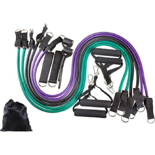 Resistance Bands Set (16 Pcs), Stretching Straps, 150 Lbs Fitness Exercise Bands For Strength Training Fitness Exercises
