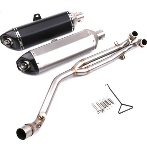 Carbon Fiber Stainless Steel Exhaust Header Link Pipe Muffler DB Killer Sliencer For Yamaha Tmax T-MAX 530 Tmax530 DX SX 13-2016