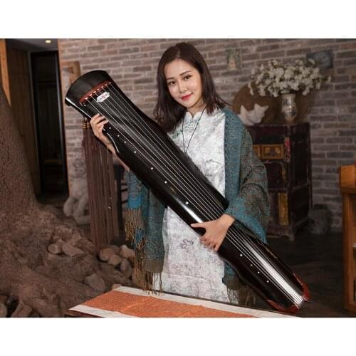 Chinese guqin fu xi Type Lyre Chinese 7 Strings Ancient Zither Chinese Musical Instruments zither xiao ao jiang hu used Guqin