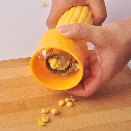 Corn thresher peeling tool thresher corn cob peeling fruit and vegetable cooking tool kitchen corn cob peeling remover