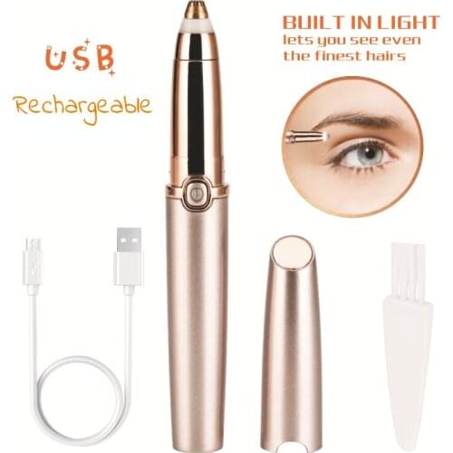 Lipstick Eyebrow Trimmer Electric USB Charging Eyebrow Trimmer Eyebrows Eyebrow Trimmer Mini Eyebrow Trimmer