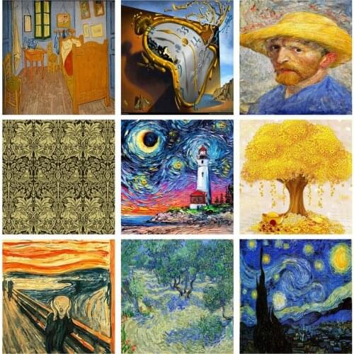 SDOYUNO Full Square/Round Diamond Painting Kits 5D DIY Diamond Embroidery Abstract Figure Mosaic Rhinestone Home Decor