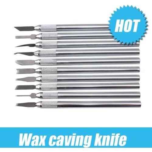 Wax carving knife kit include 10 pieces sculpture blade,Wax Pottery Clay Sculpture Cutting Modeling Tool jewelry tools goldsmith