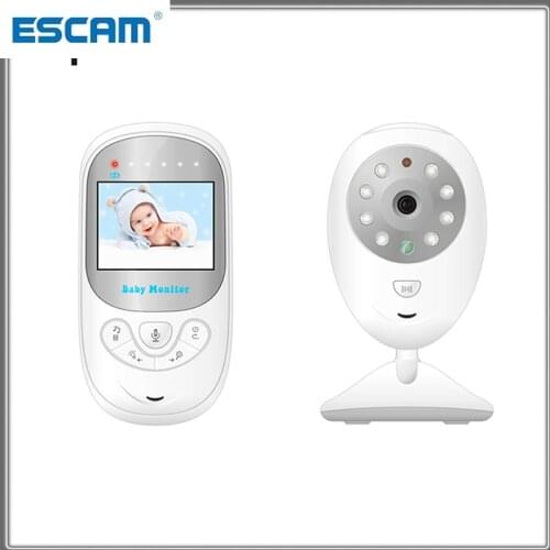 New ESCAM BM-108 2.4 inch Wireless Baby Monitor Electronic Baby Video 2 Way Audio Nanny Camera Night Vision Temperature Monitor