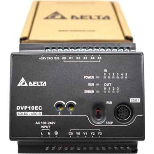 New Original PLC controller PLC EC3 series DVP10EC00R3 DVP10EC00T3 100-240VAC 6DI 4DO Relay output