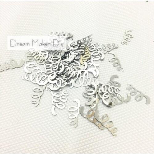 2000pcs/lot Zigzag Twist Shape Loose Sequins handmade paillette 16*18mm loose sequins for craft Kids DIY Decoration Confetti