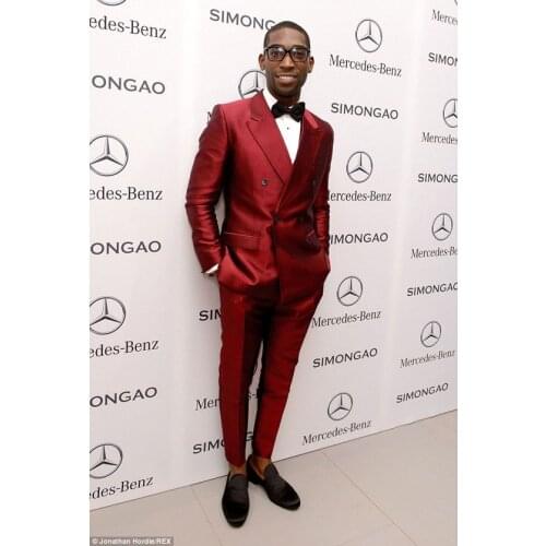 Latest Coat Pant Designs Burgundy Double Breasted Men Suit Slim Fit 2 Piece Stylish Tuxedo Custom Groom Party Prom Suits Vestido