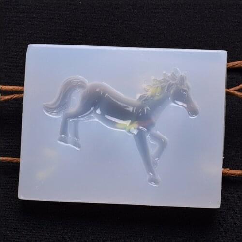 Transparent Silicone Mould Resin Decorative Craft DIY horse shape Type epoxy resin molds for jewelry making