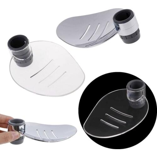 Adjustable ABS Soap Dish Holder Shower Rod Slide Bathroom Gadget Soap Pallet Shower Rod Slide Bar Shower Rail Soap Dish Box