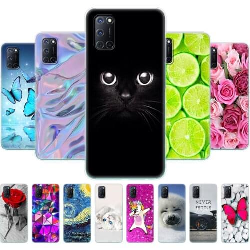 For OPPO A52 Case A92 A72 Case 6.5" Silicon Soft TPU Back Phone Cover For OPPO A 52 72 92 Case OPPOA92 OPPOA72 OPPOA52 Case Cat