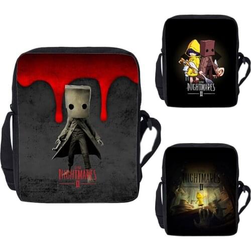 School Little Nightmares 2 ShoulderBag Kids Cartoon 3D Print Multifunction StorageBag Student Supplies Stationery Women Waistbag