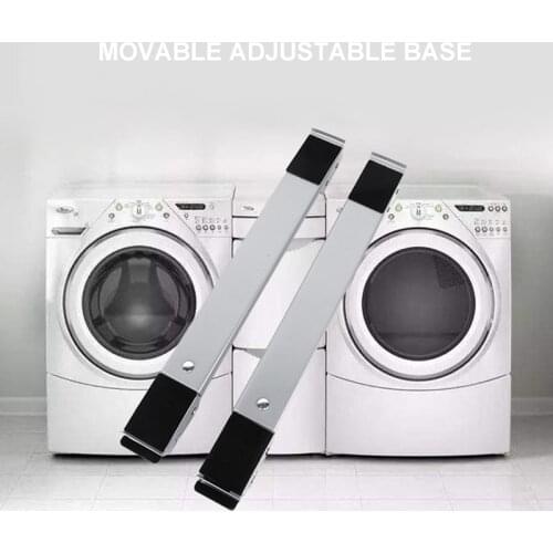 1Pair Furniture Cupboard Machine Moving Tool Telescopic Appliances Mover Mobile Universal Heavy Duty 300kg with Brake Wheel